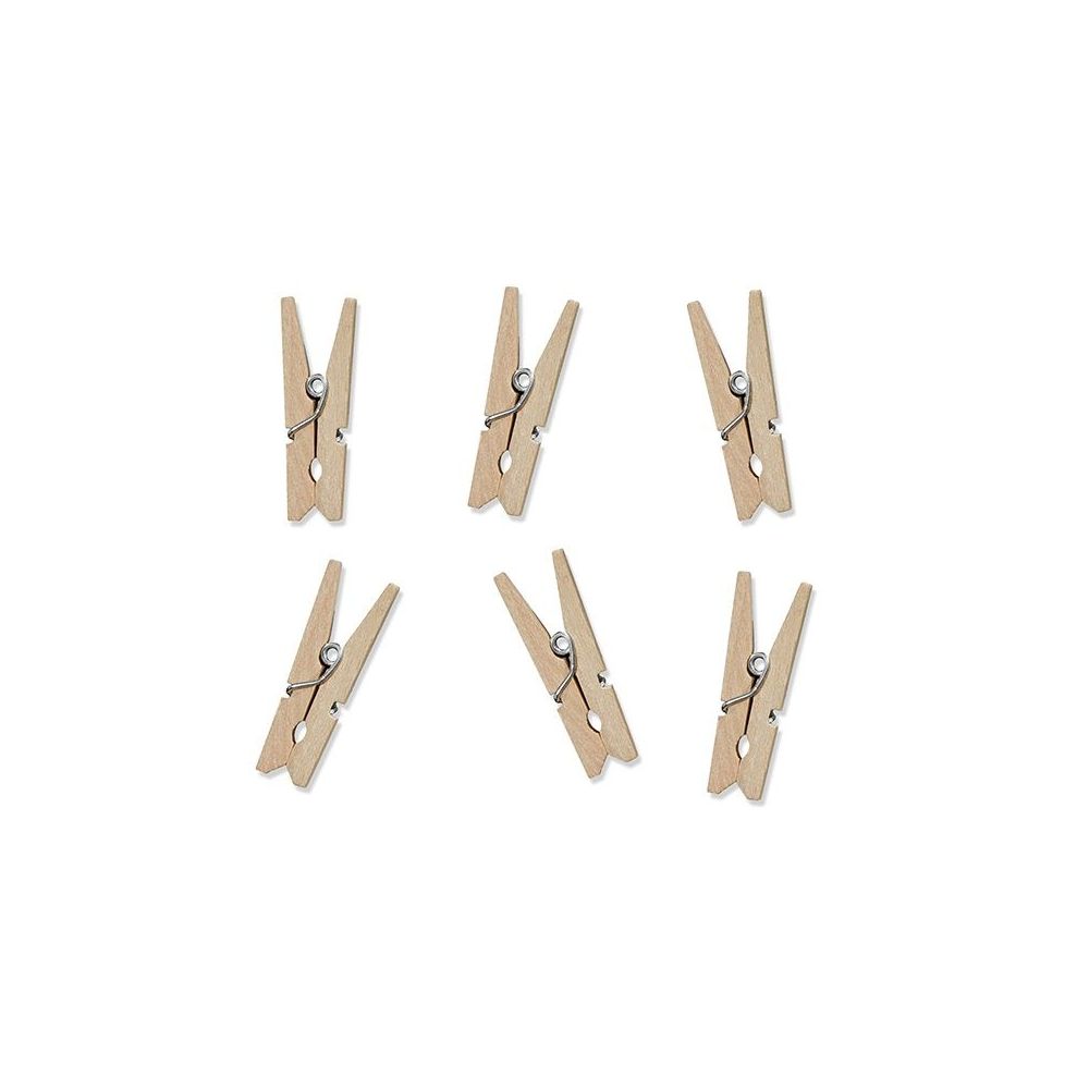 20 pinces en bois