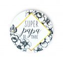 Badge "super papa du marié"