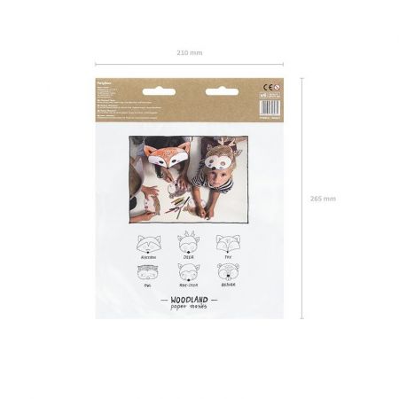 Masques enfants animaux des bois