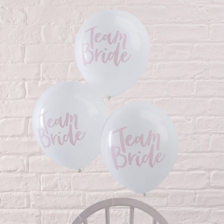 10 ballons "Team bride" EVJF
