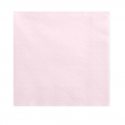 20 serviettes rose pastel