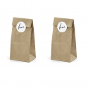 6 sachets kraft LOVE