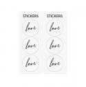 6 sachets kraft LOVE