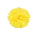 Pompon en papier jaune - 25cm