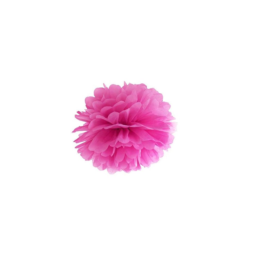 Pompon papier fushia - 25cm