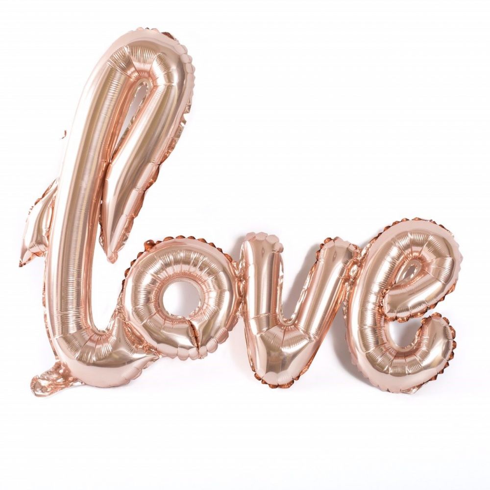 Ballon "love" rose gold - 1 m