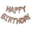 Guirlande de ballons rose gold "happy birthday"