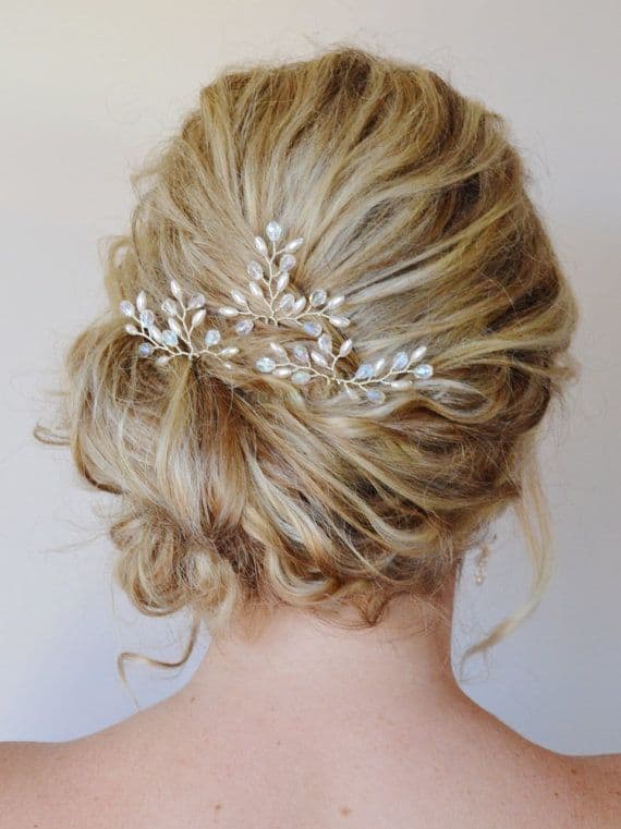 chignon destructuré mariée