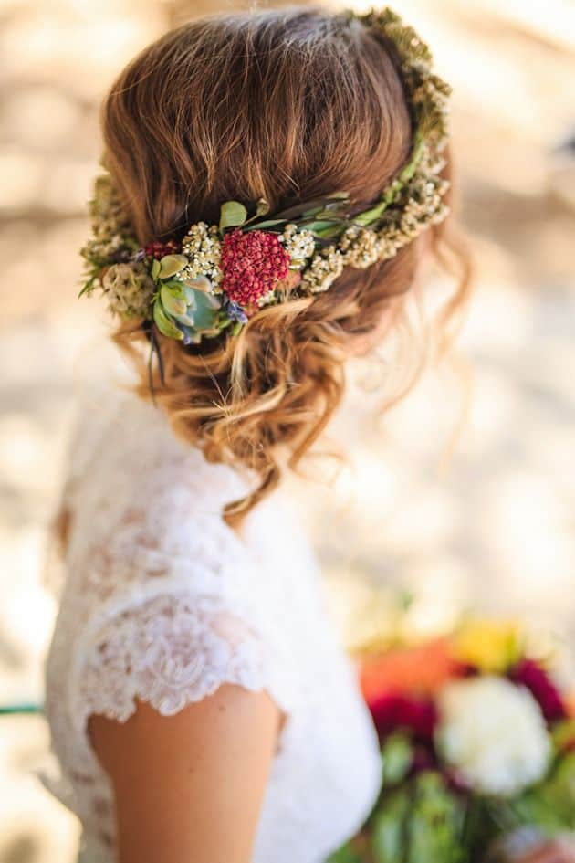 couronne de fleurs mariage