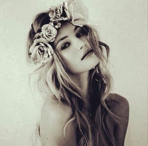 couronne de fleurs mariée