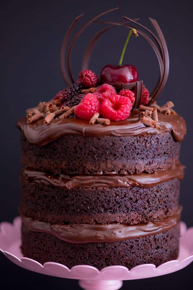 naked cake chocolat