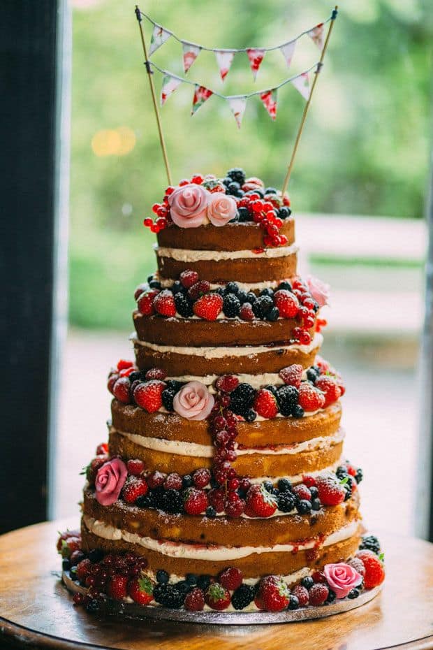 naked cake fruits mariage