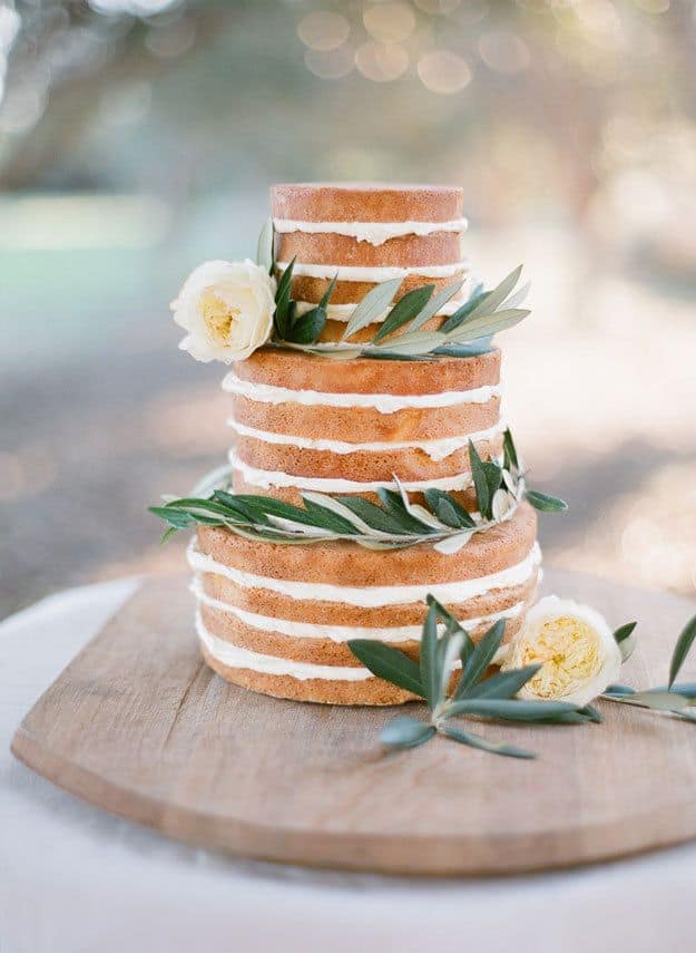 wedding naked cake
