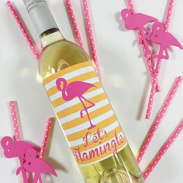 deco bouteille flamingo party