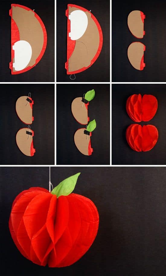 diy décoration pomme anniversaire