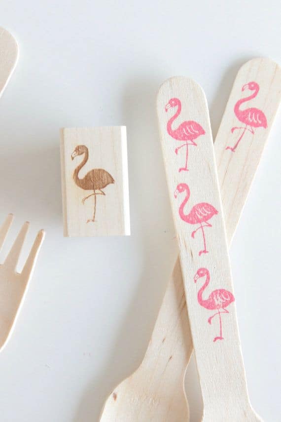 diy flamant rose
