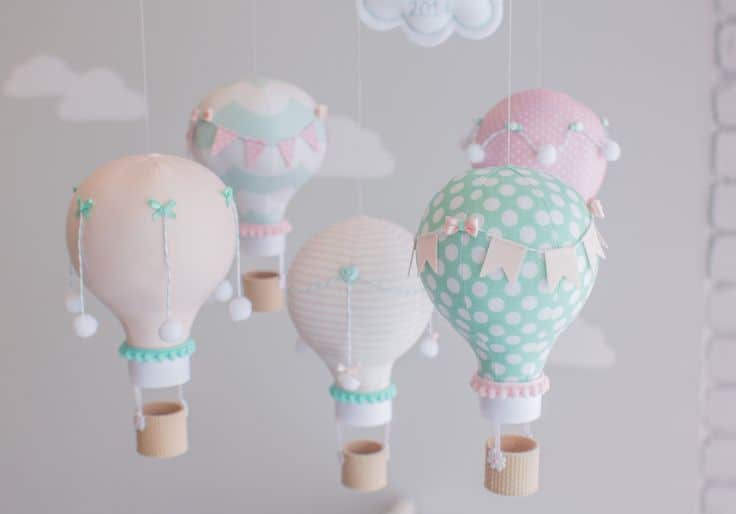 mongolfière baby shower