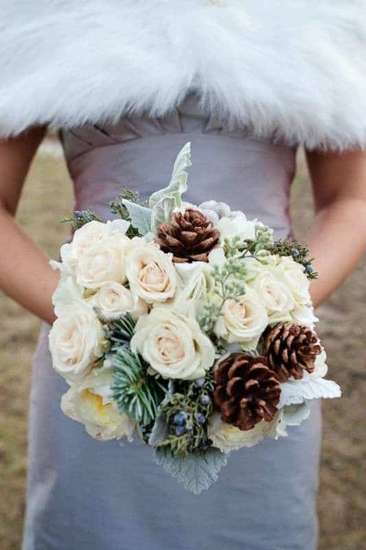 bouquet mariée hiver