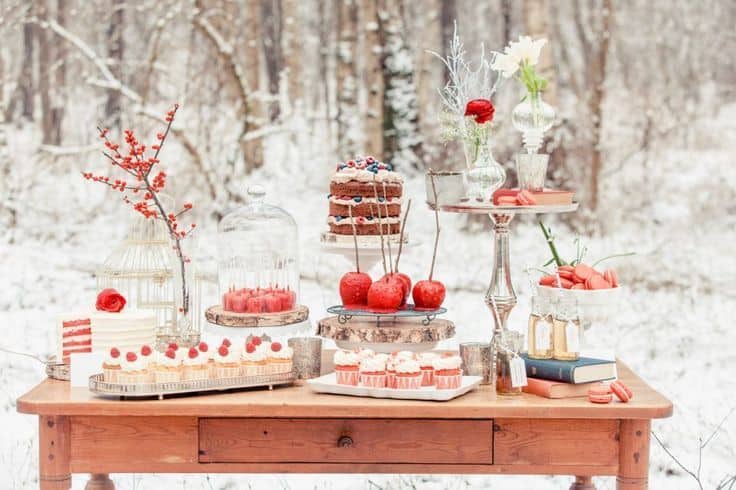 candy bar hiver mariage