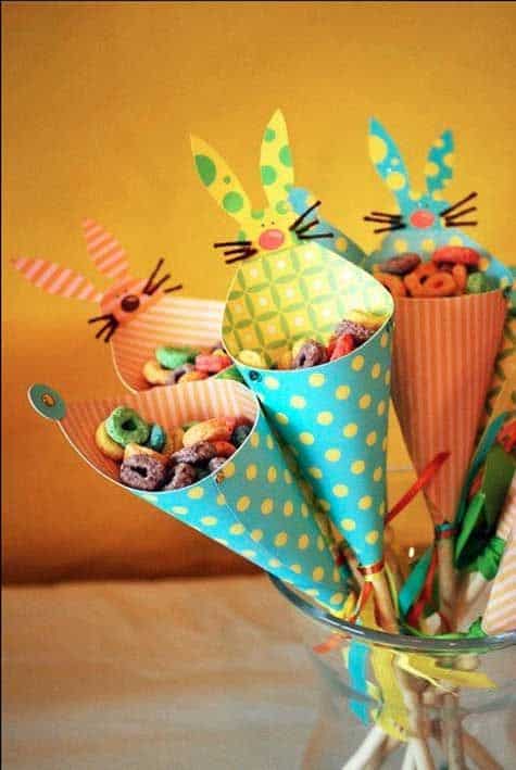 cornet pâques chocolats