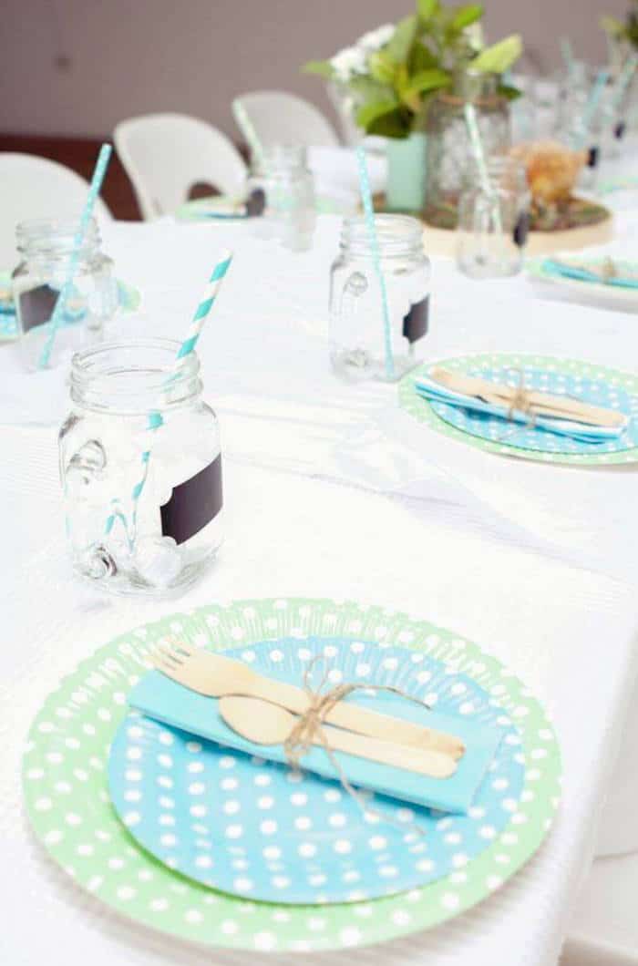 deco de table idée baptême garçon