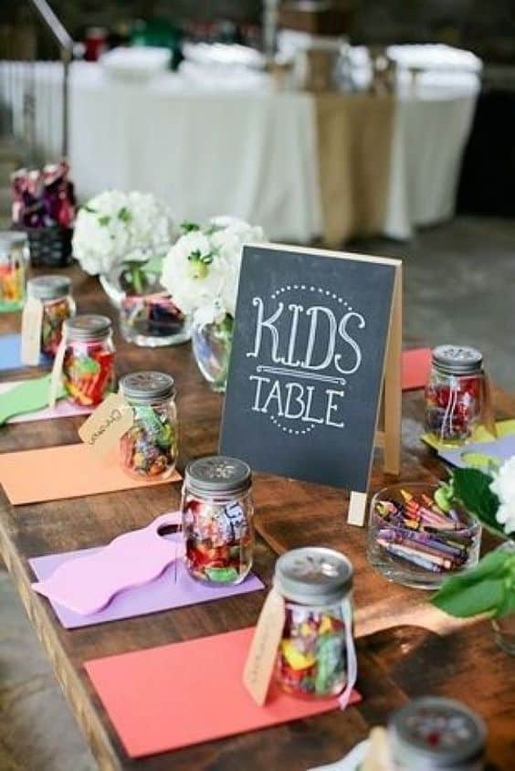 table enfants mariage