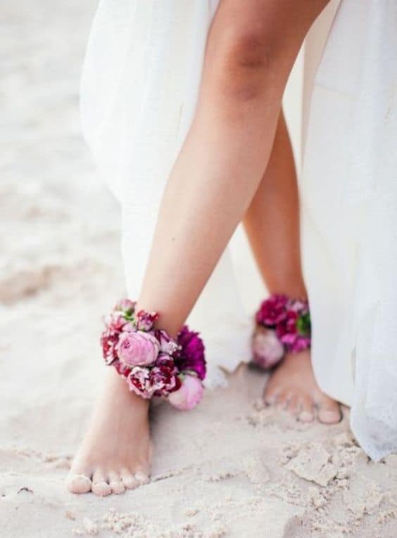 pieds mariée mariage plage