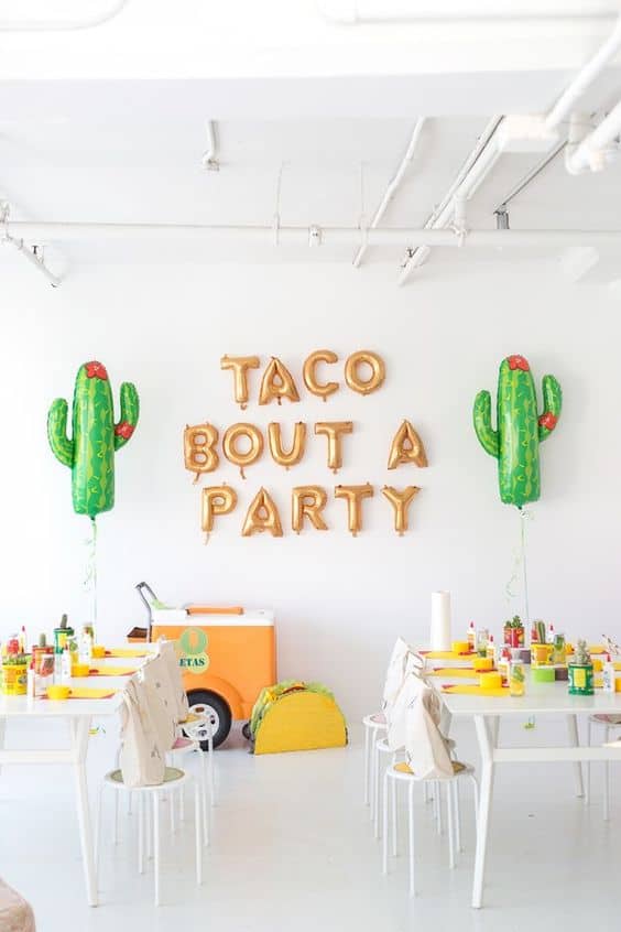tacos party deco