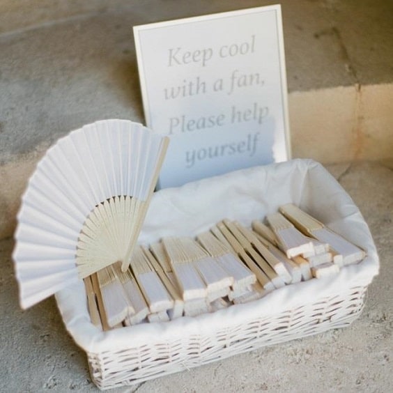 éventails blancs 564