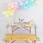 guirlande de ballons pastel