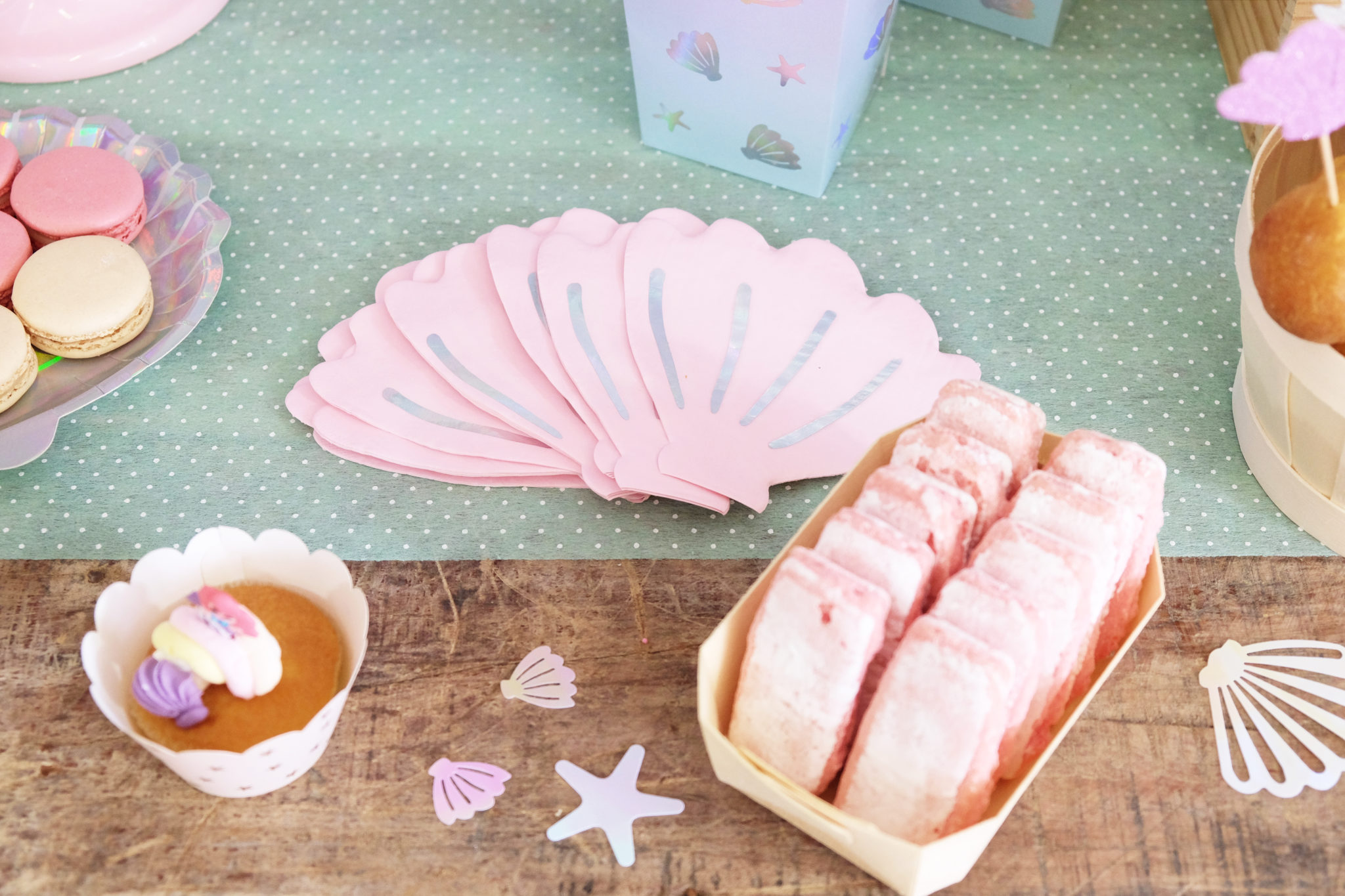 Topper De Gâteau Sirène Personnalisé - Thème Mer Profonde, Poissons, Fait Main