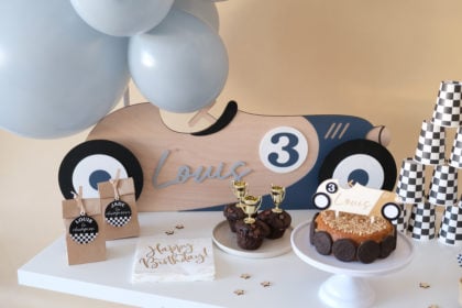 Une jolie décoration pour un premier anniversaire sur le thème ourson 